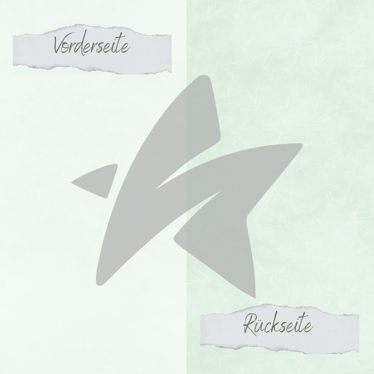 CD-BP-092 Papel de diseño - Basic - Babymint - Doodle Sterne + Uni hell - Impreso por las dos caras