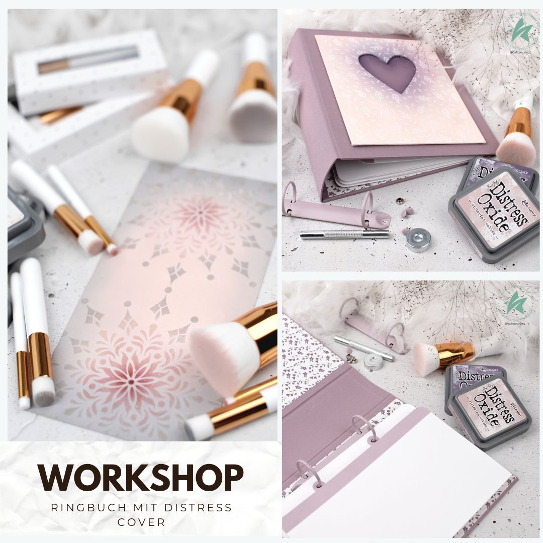 Workshop Ringbuchordner mit Distress Oxides Cover - 12.03.2026