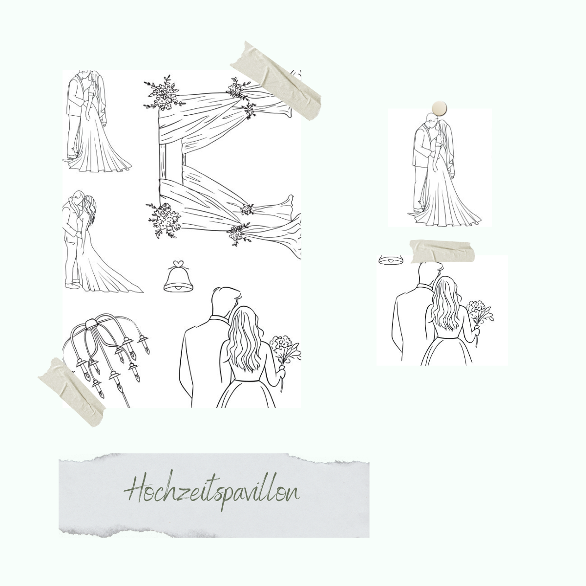 Stempelset - Hochzeitspavillon Stempelset - Hochzeitspavillon