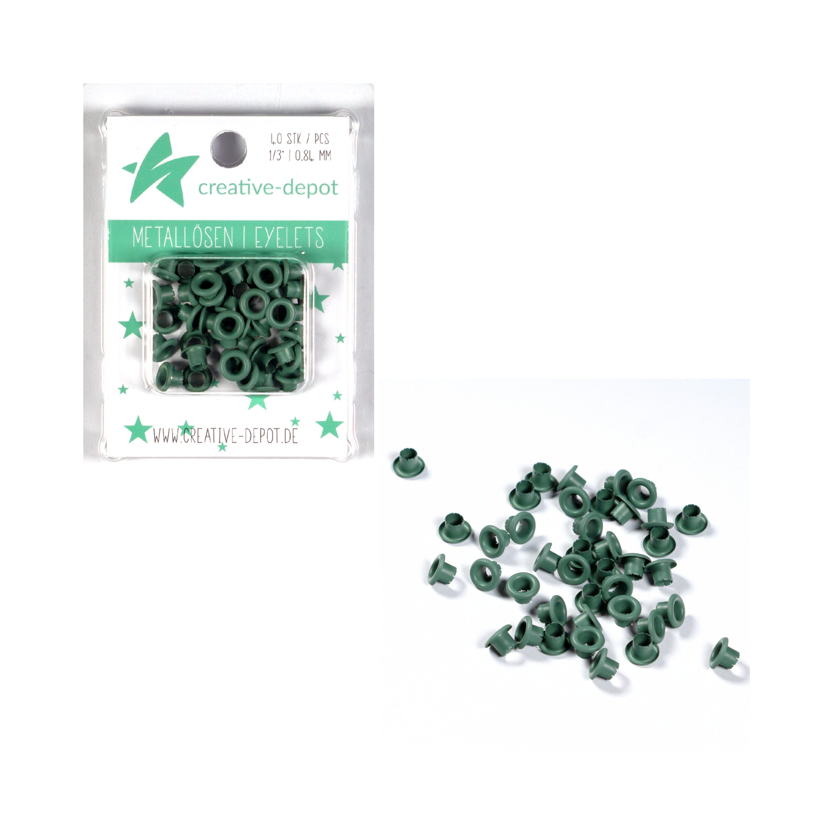 Eyelets - Moos - Matt - 8 mm