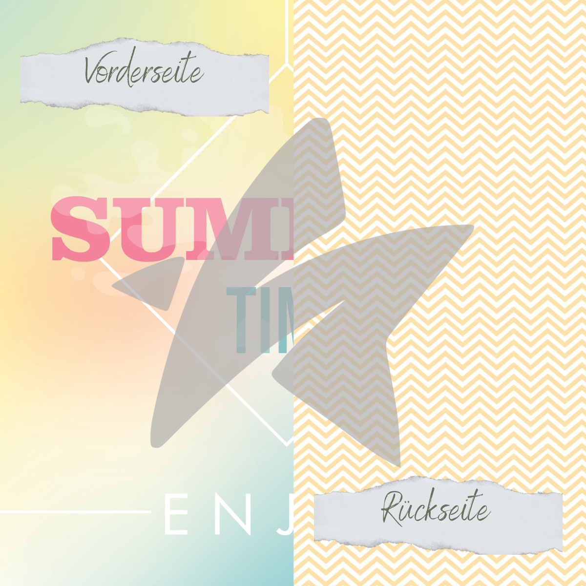 CD-DP-694-Sommerbrise-Summer-Time Papel de diseño - Sommerbrise - Summer Time - Impreso por las dos caras