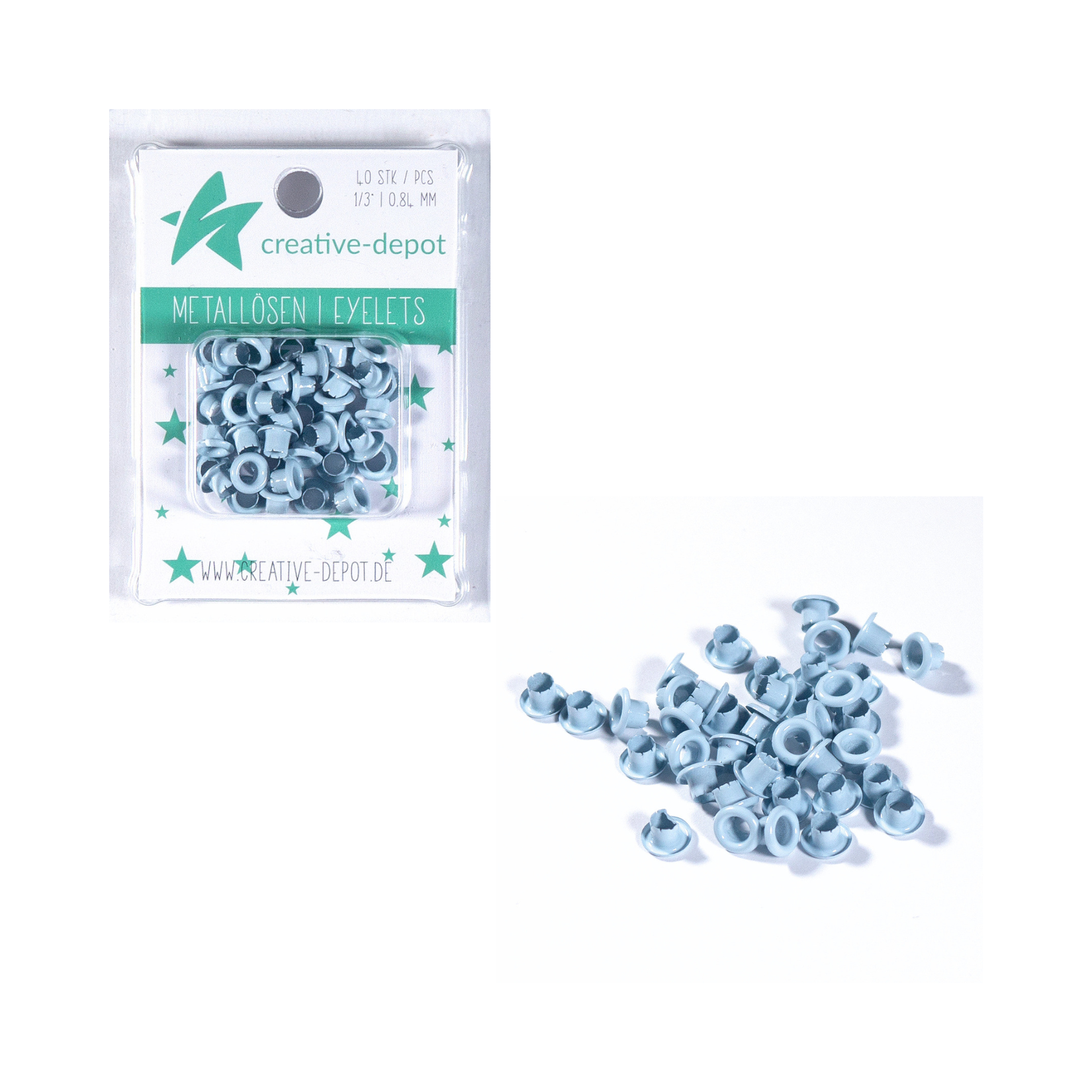 Eyelets - Baby Blau - 8mm