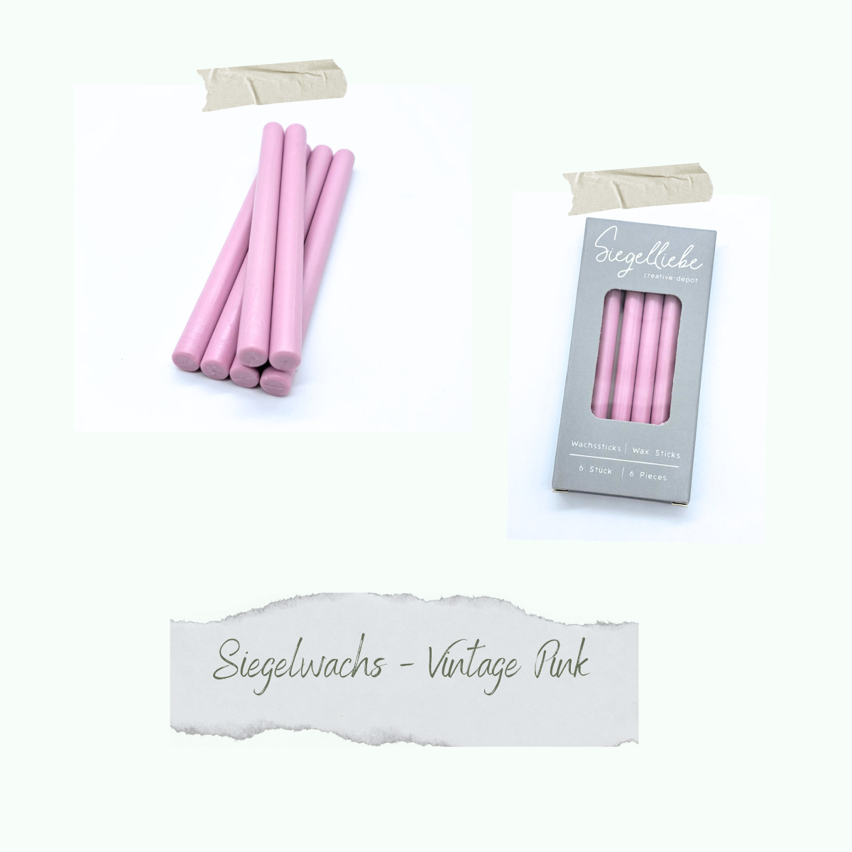 Wax sticks - Vintage Pink - Siegelliebe