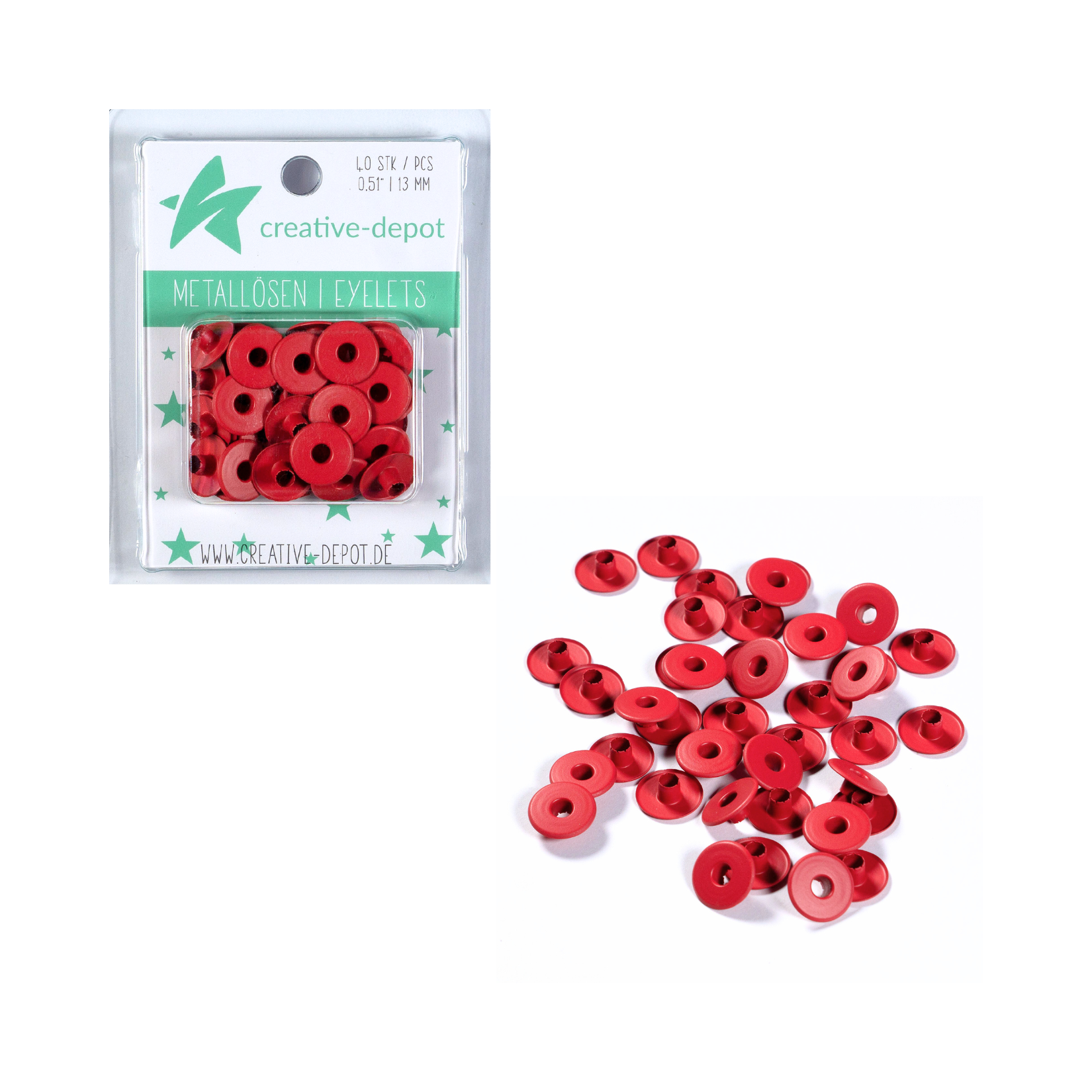  Breite Eyelets - Bordeaux - Matt  13 mm