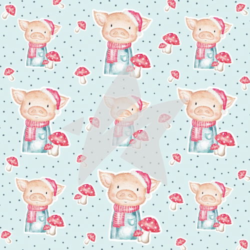 DP-576 Papier à dessin - Designline - Treeebird - Le cochon de Noël