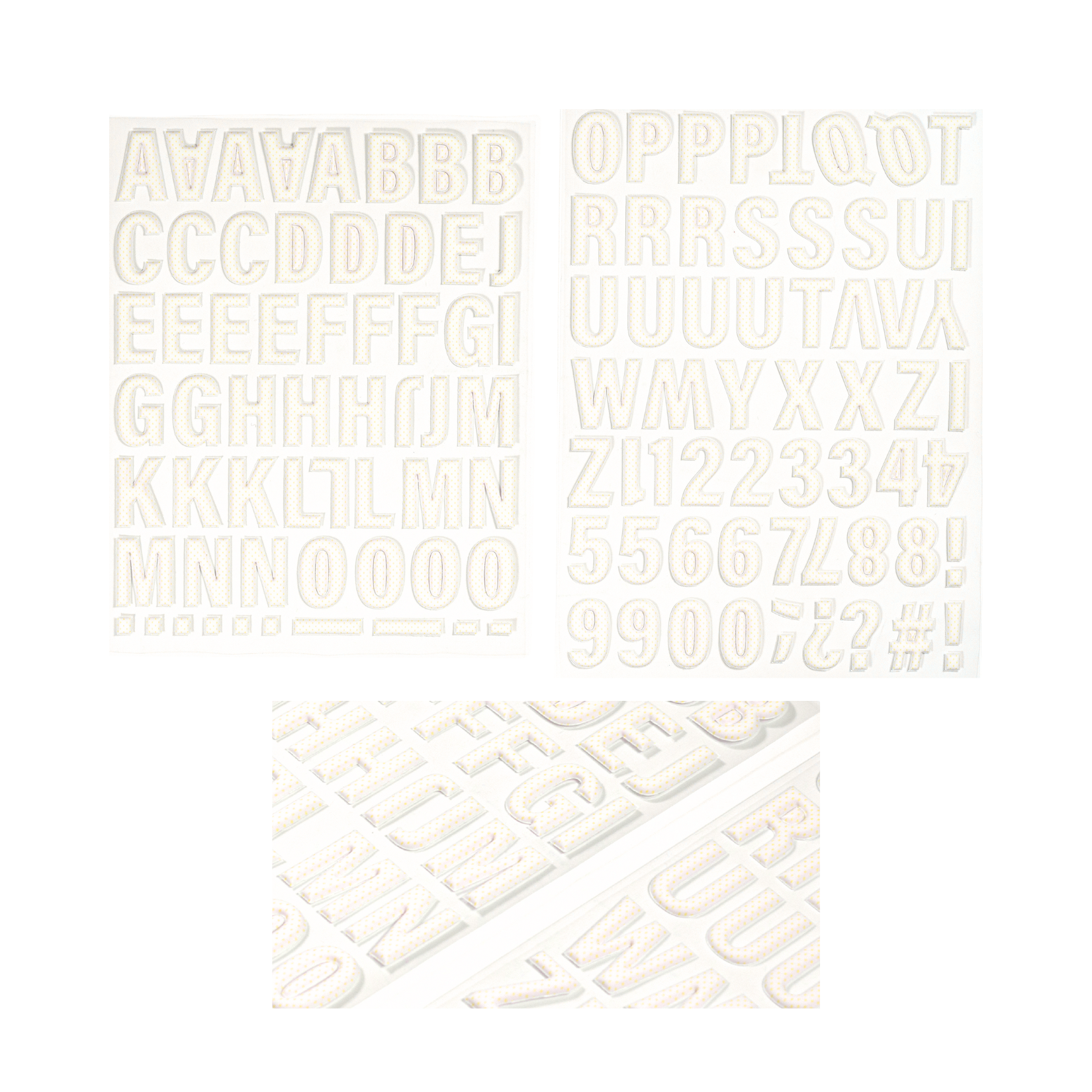 Puffy Sticker - ABC - Zitrone - Pünktchen