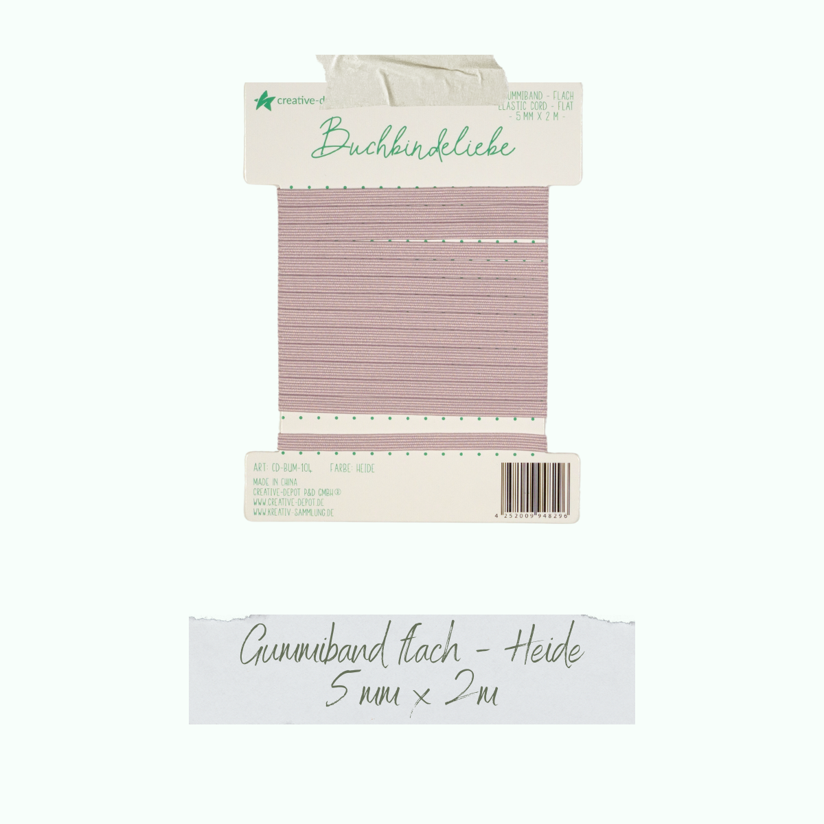 CD-BUM-104_Gummiband-flach-Heide