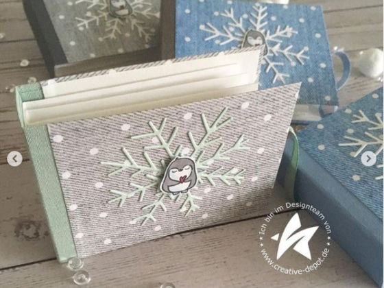 2301 Designpapier - Jeansgrau - gepunktet