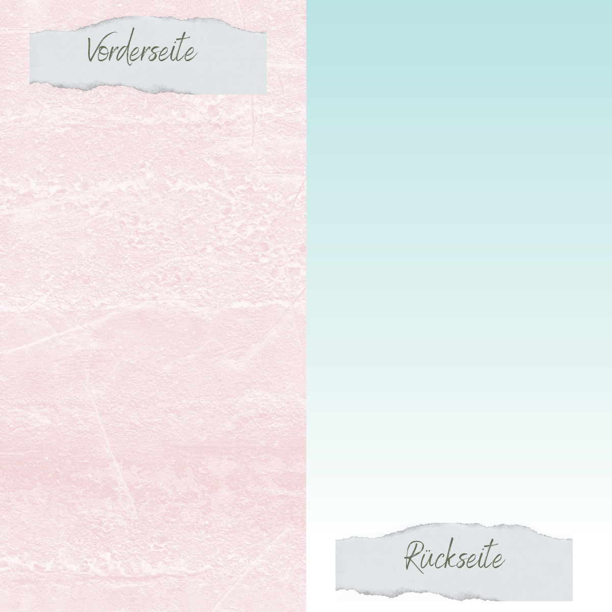Designpapier - Scrapliebe - Kleiner Liebesbrief - Ombre - Doppelseitig bedruckt