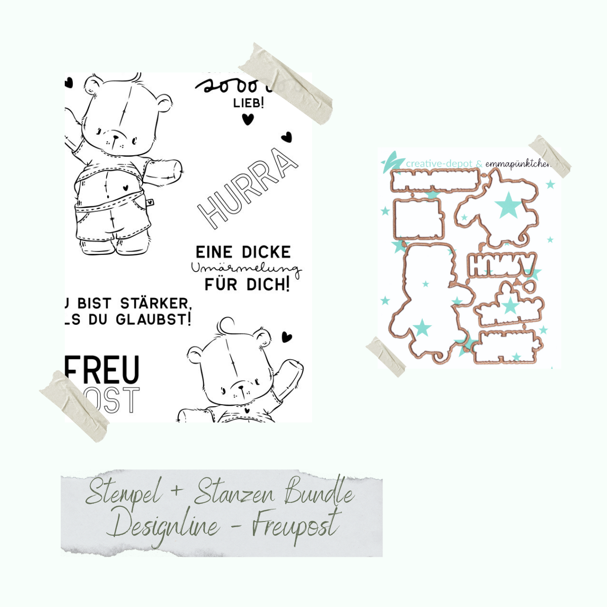 Bundle - Designline - Freupost - Stempelset & Stanzen