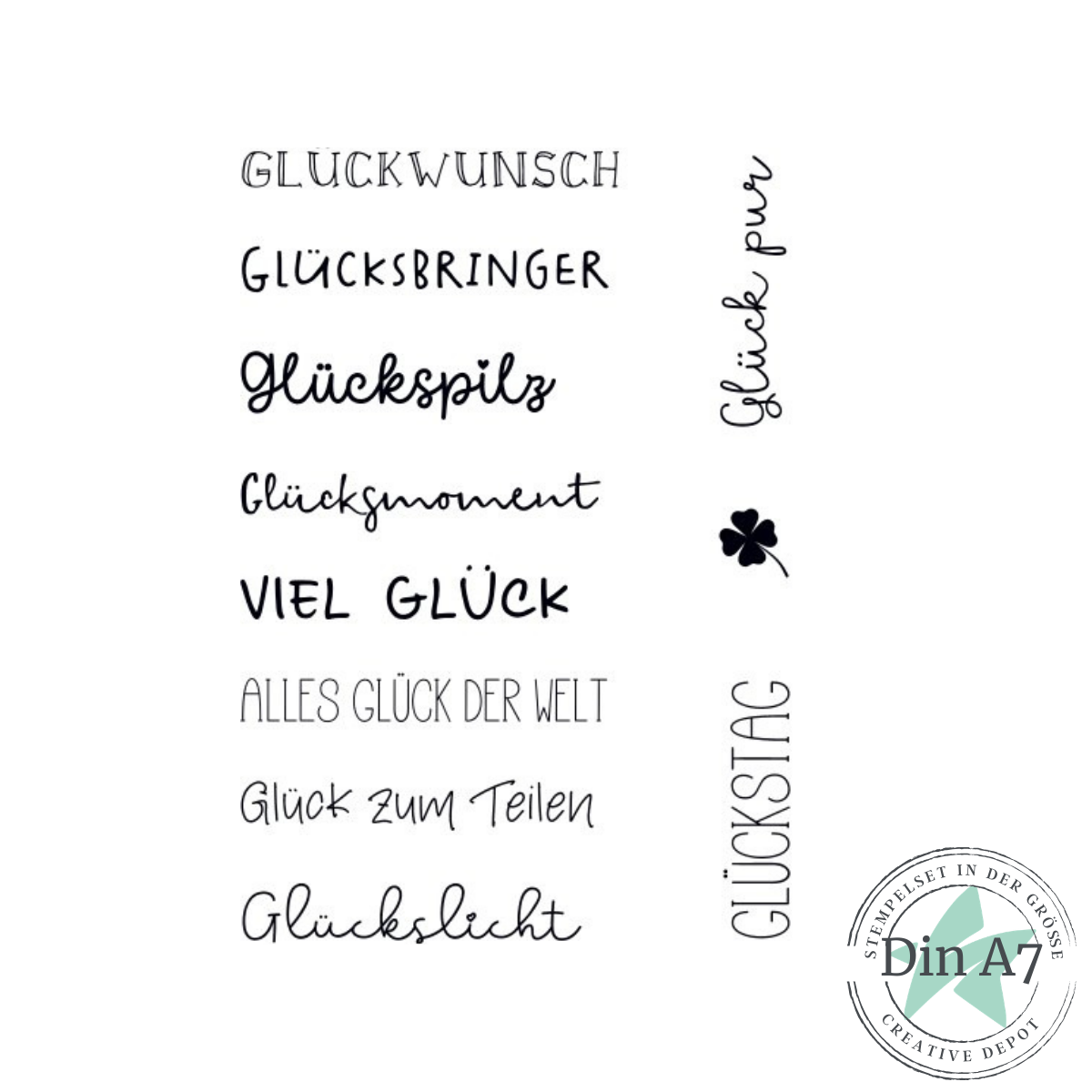 Stempelset - Glücksmoment