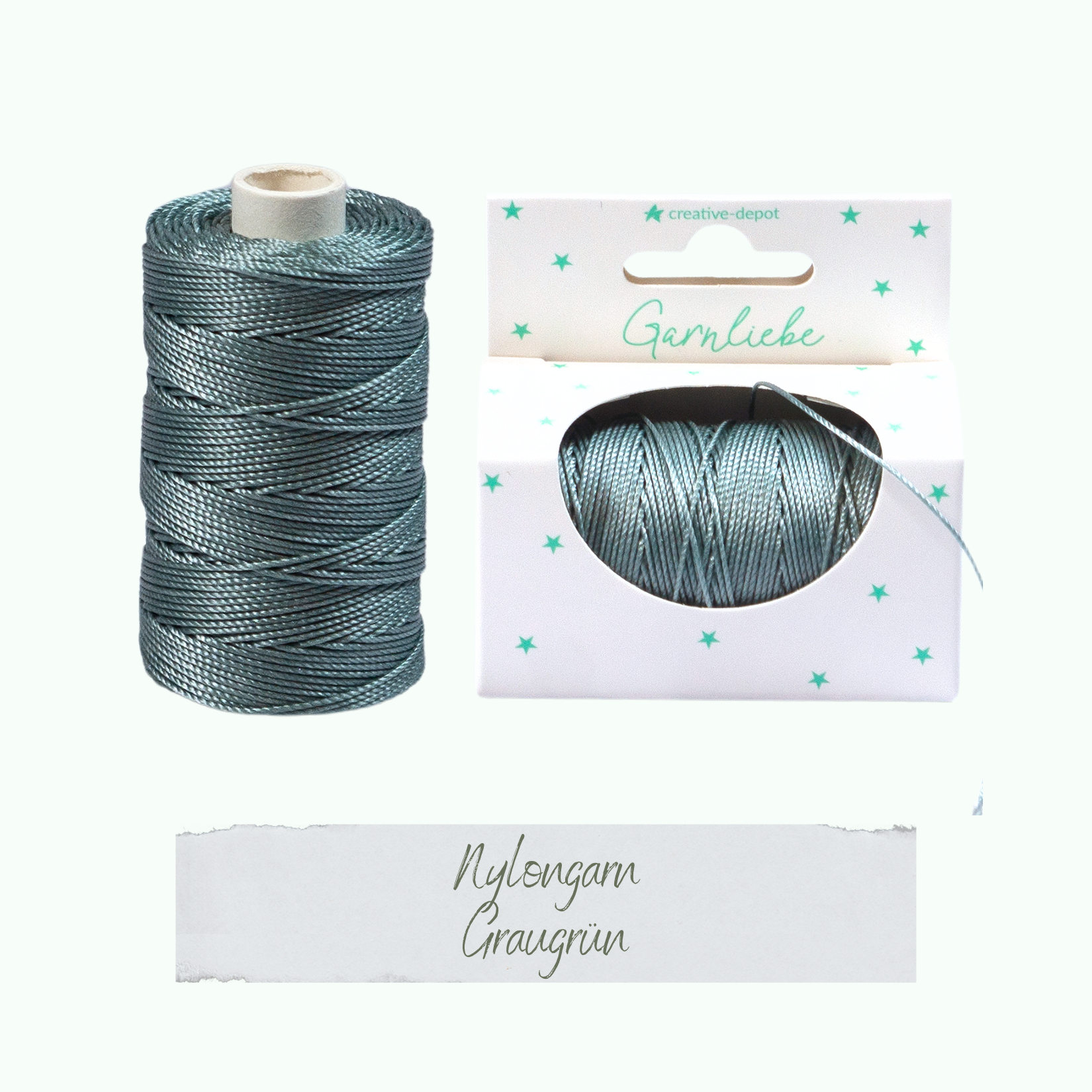 Nylongarn - Graugrün - Garnliebe Nylongarn - Graugrün - Garnliebe
