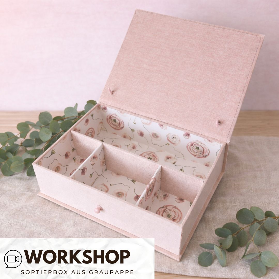 Zoom Workshop Sortierbox aus Graupappe - 15.06.2026