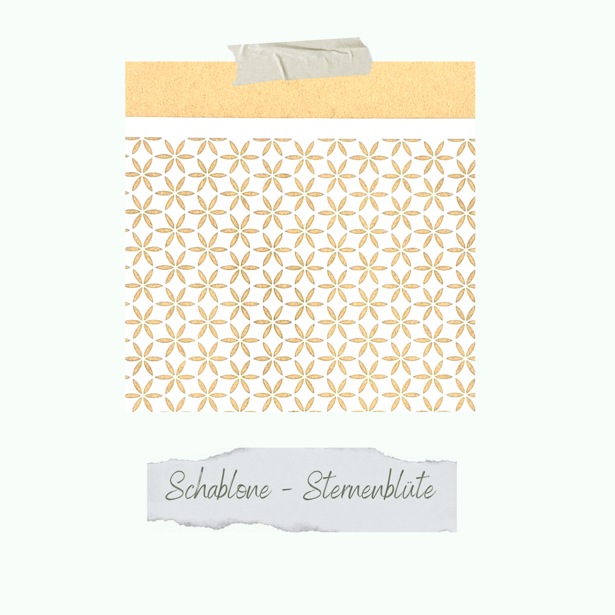CD-SC-051-Schablone-Sternenbl-te Plantilla - Designline - Star Blossom