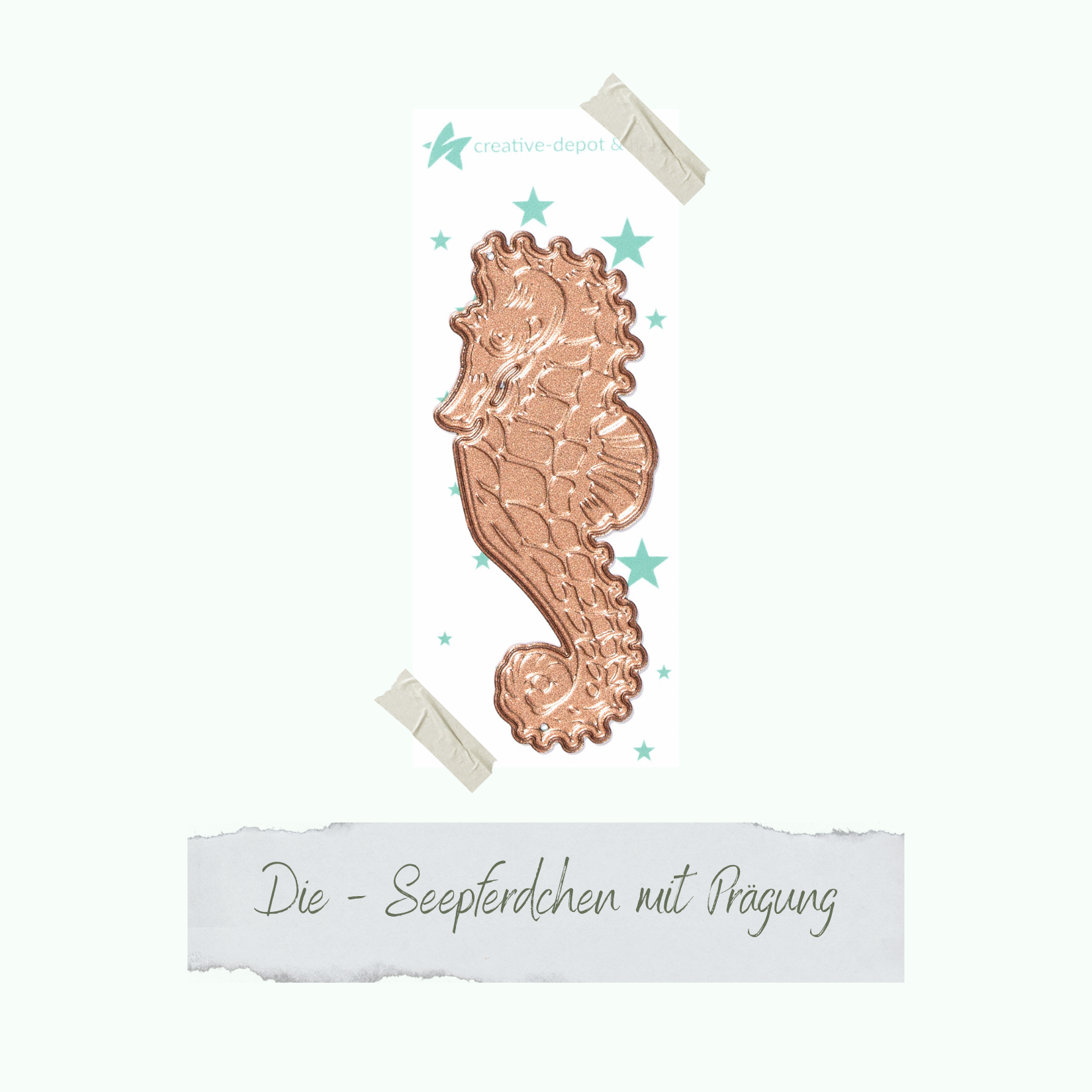 Die - Seepferdchen mit Prägung