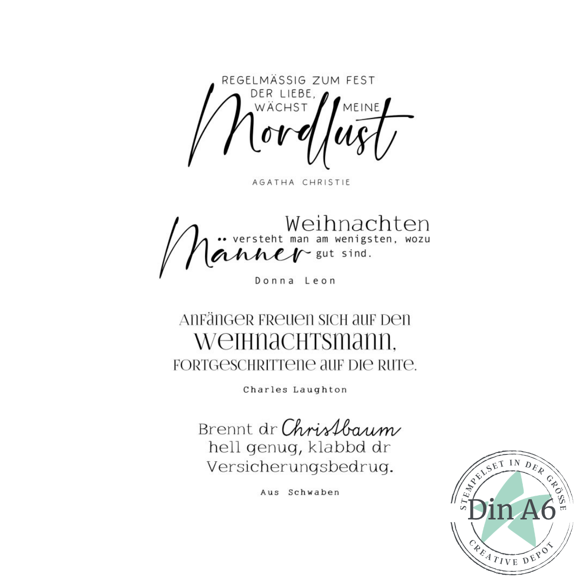 Stempelset - Designline - Weihnachtszitate II