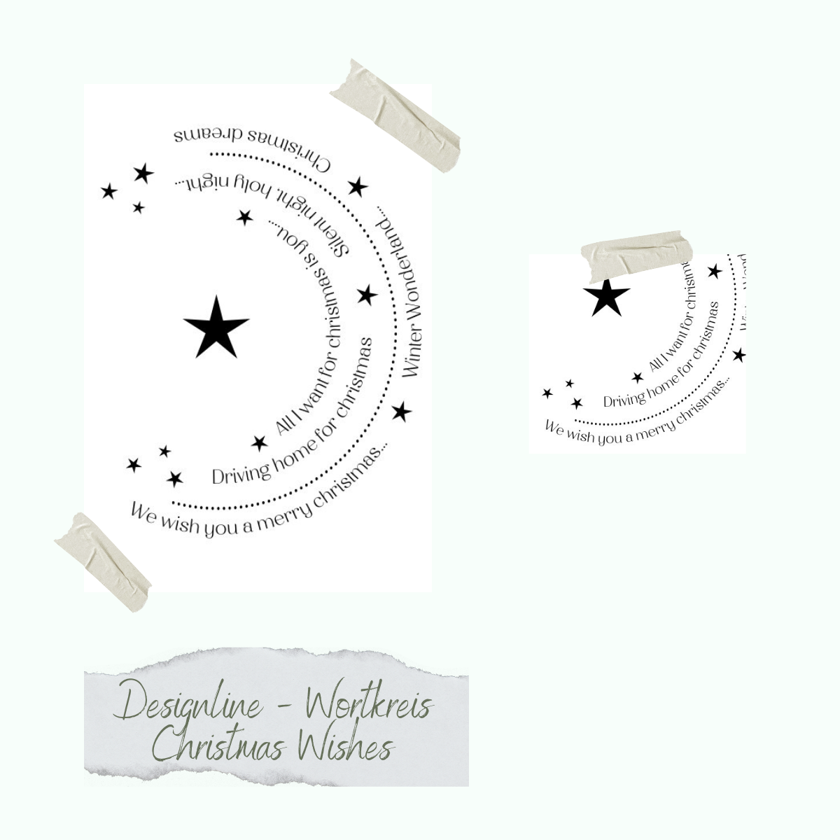CD-Stt-1209-Designline-Wortkreis-Christmas-Wishes Stempelset - Designline - Wortkreis Christmas Wishes