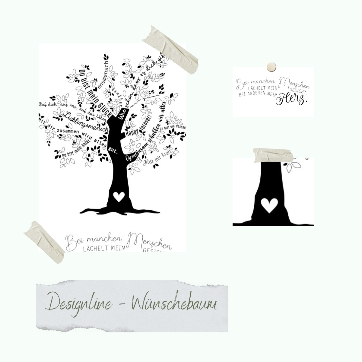 Stempelset - Designline - Wünschebaum