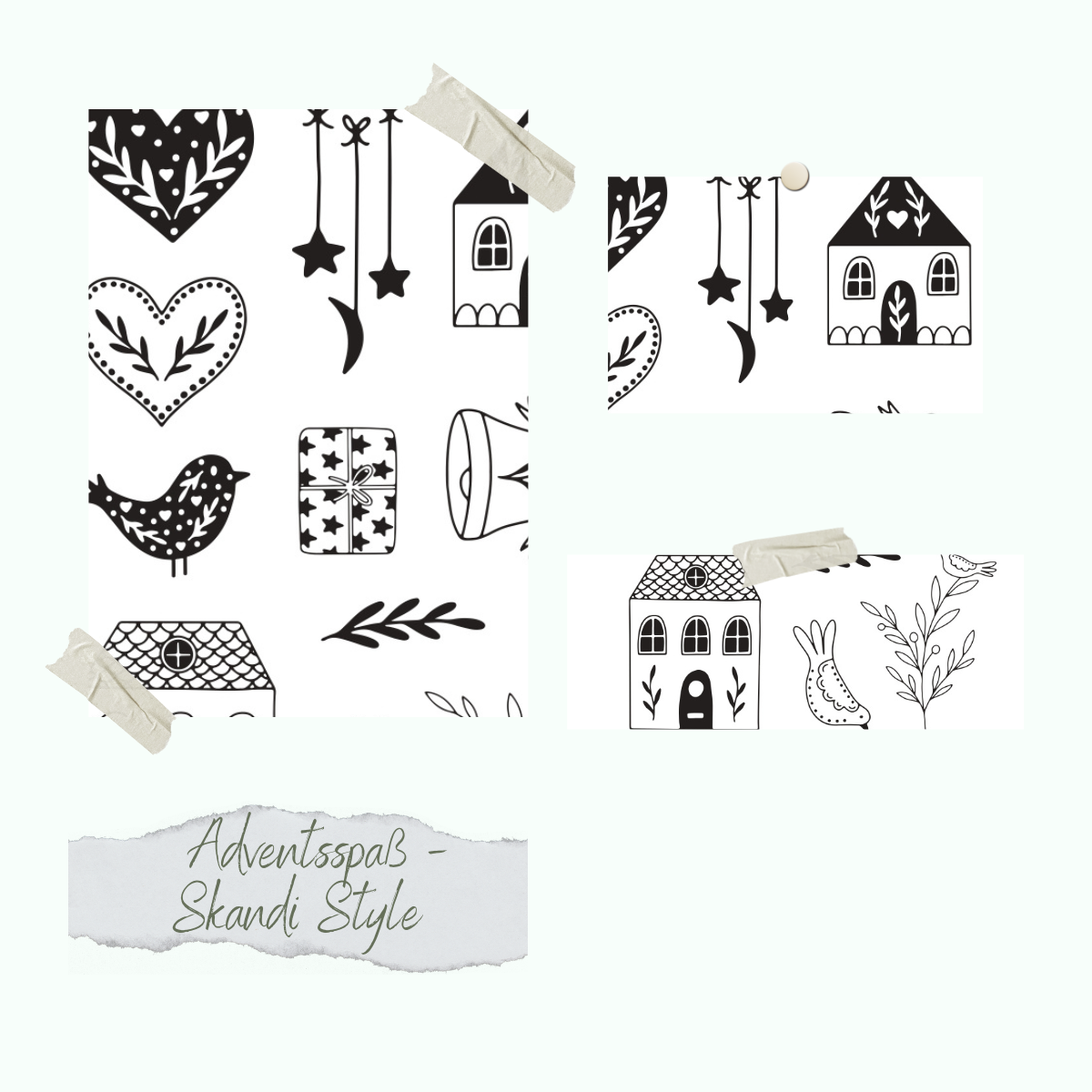  Stamp set - Adventsspaß - Skandi Style