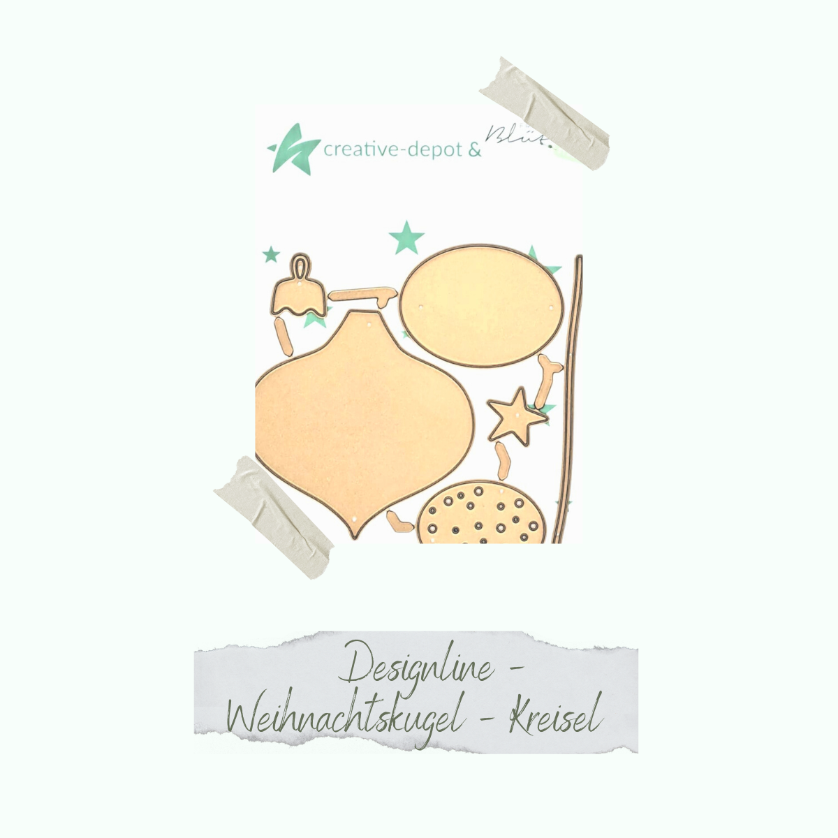 CD-Di-772-Designline-Weihnachtskugel-Kreisel Die - Designline - Weihnachtskugel - Kreisel