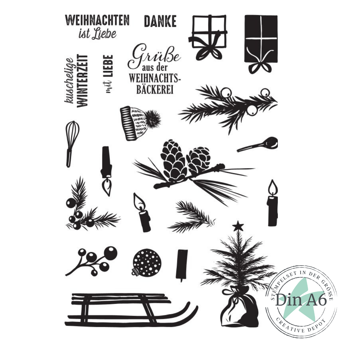 Stempelset - Heikes Welt - Add on - Weihnachten 