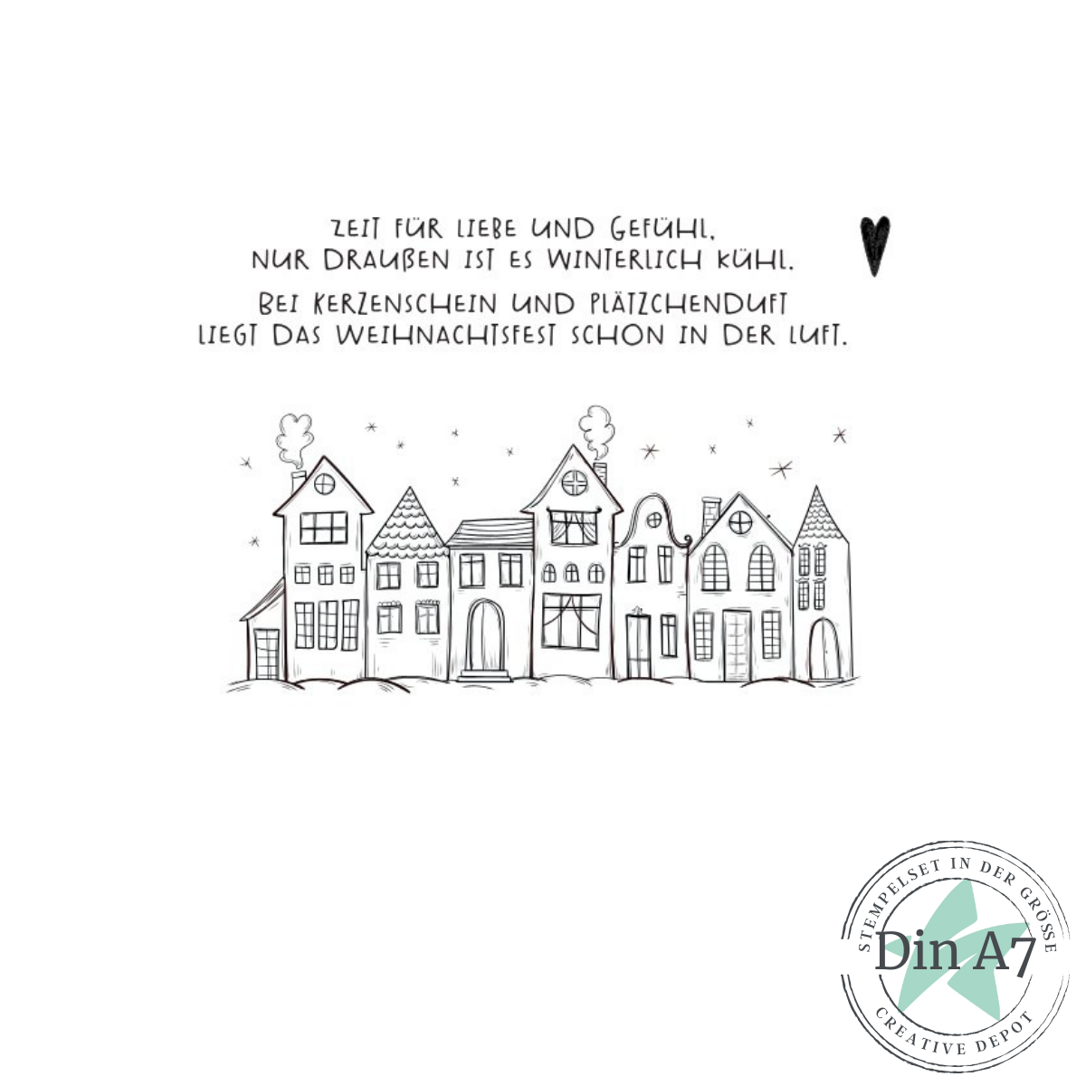 Stempelset - Goodie - Zeit für Liebe und Gefühl