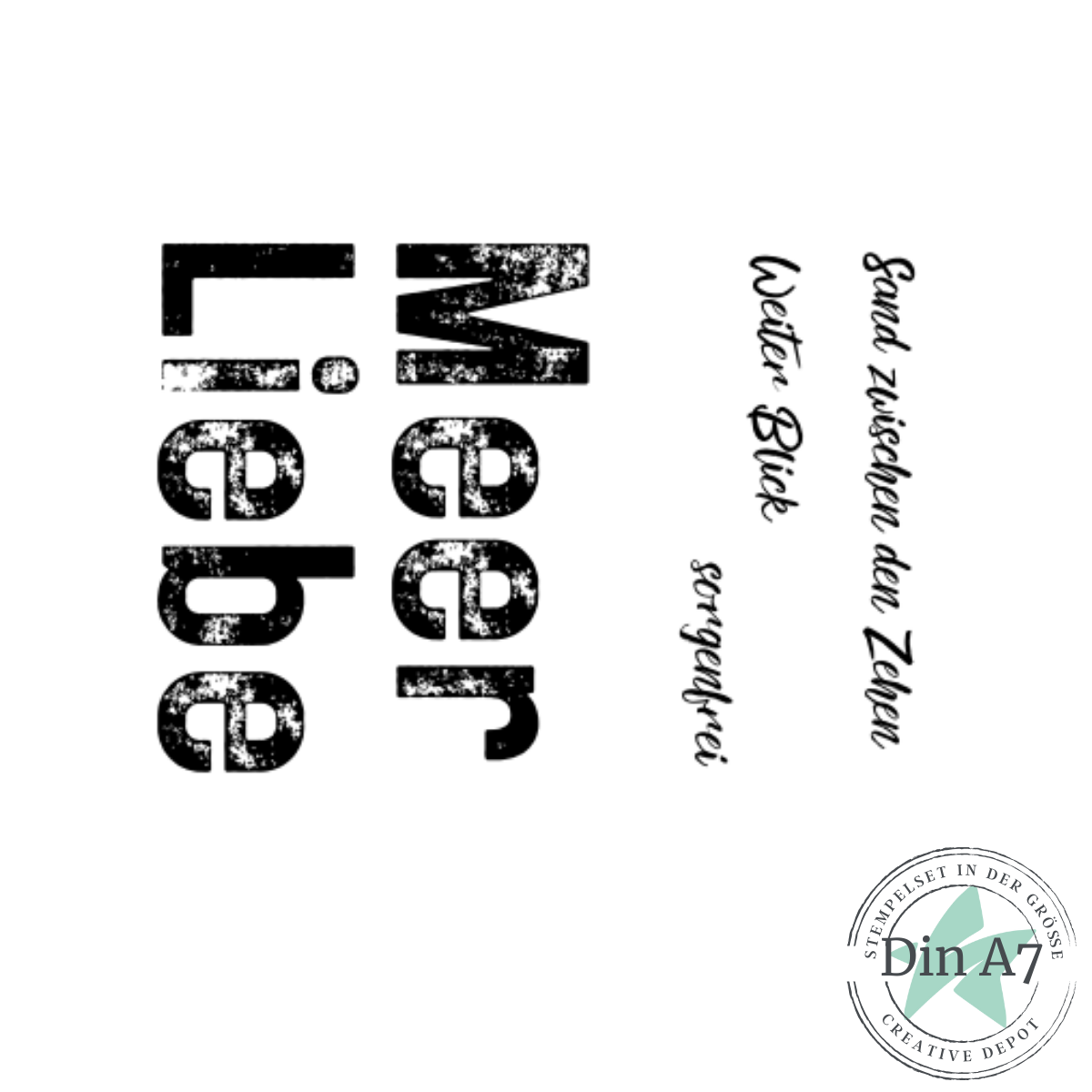 Stempelset - Goodie - Meer Liebe