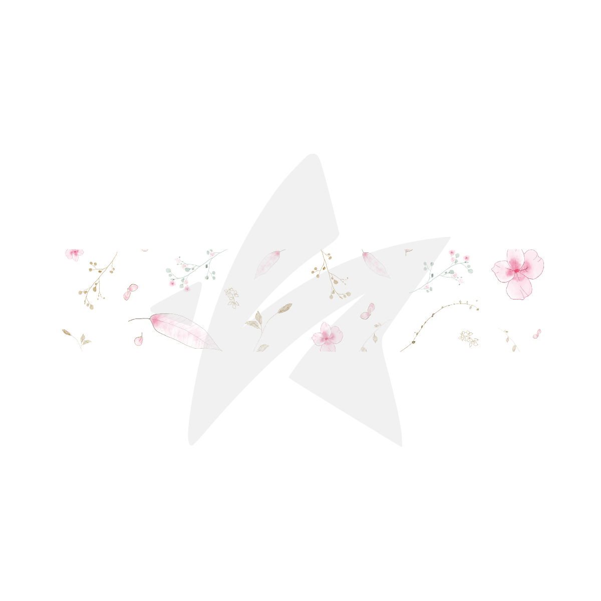 Soft-Springpattern Washi Tape - Zartes Frühlingsmuster - 5 cm