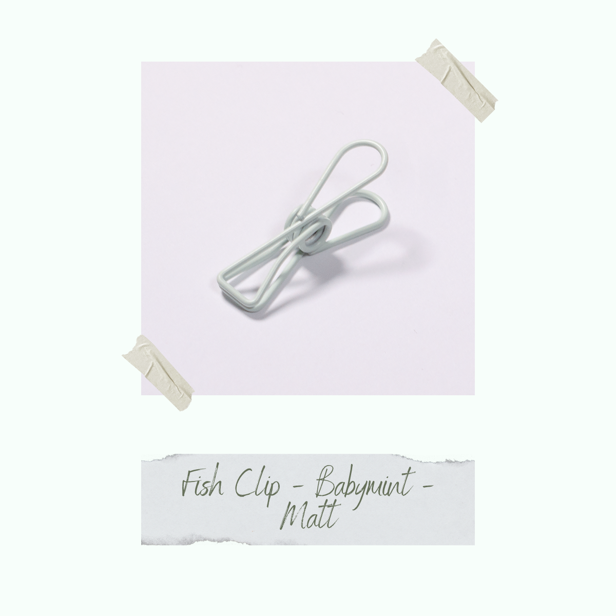 CD-ZB-046_Fish-Clip-Babymint-Matt-einzeln Fish Clip - Babymint - Matt