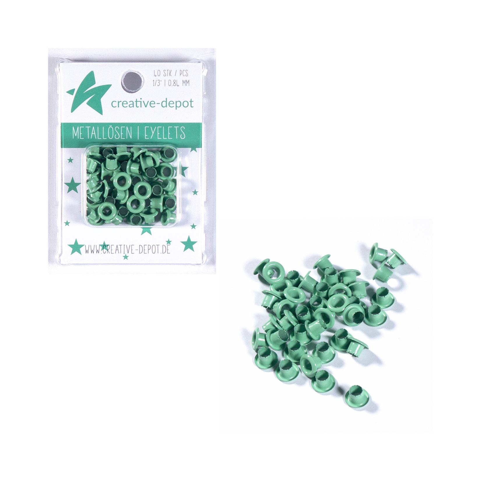 Eyelets - Minz - 8mm - 8 mm