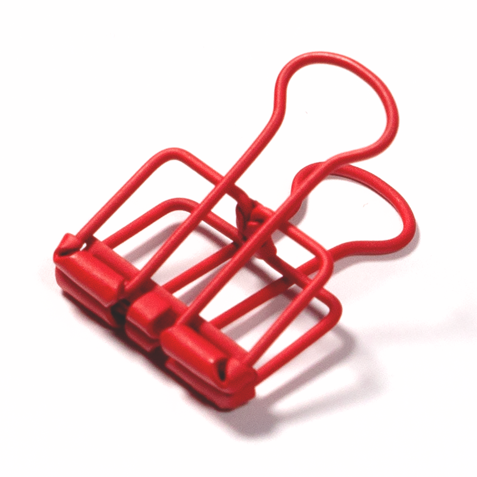 Binder Clip - Weihnachtsrot - Matt - 2,0 x 4,0 cm