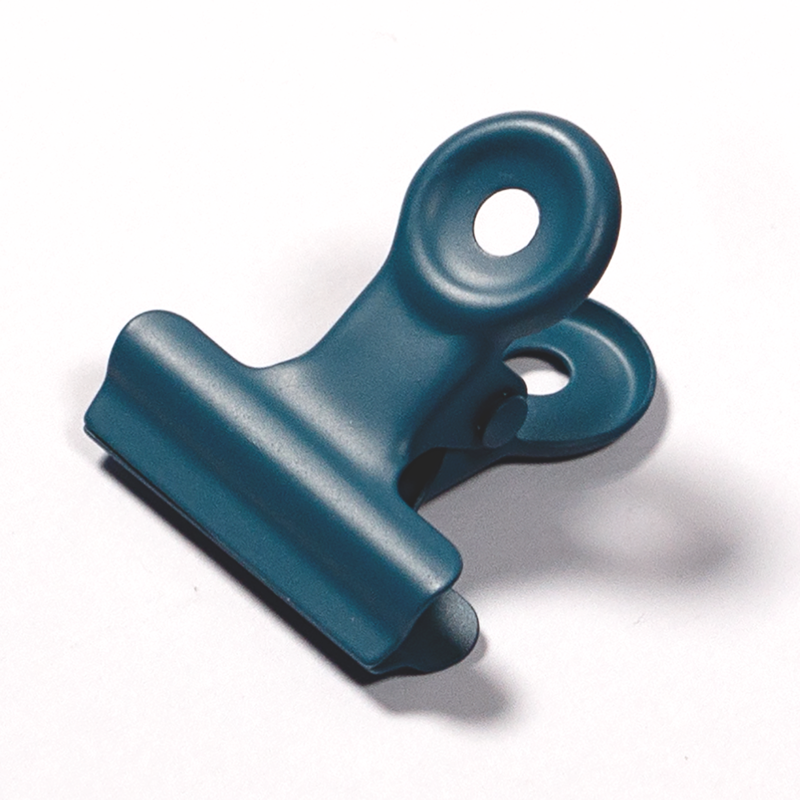 Paper Clip - Pfauenblau - Matt - 2,5 x 2,2 cm