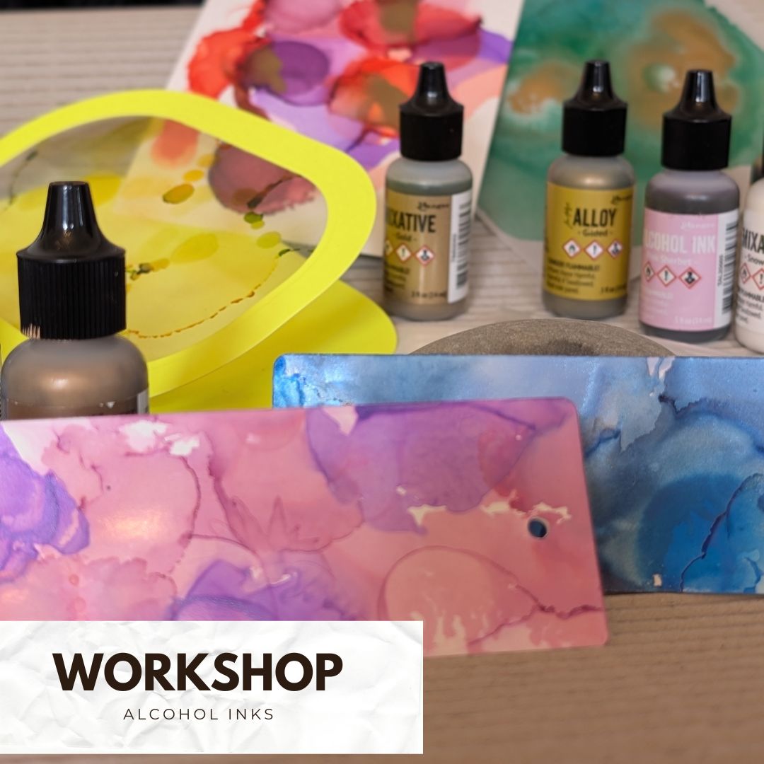 Fließende Farben & magische Effekte – Workshop „Alcohol Inks“ 30.03.2026