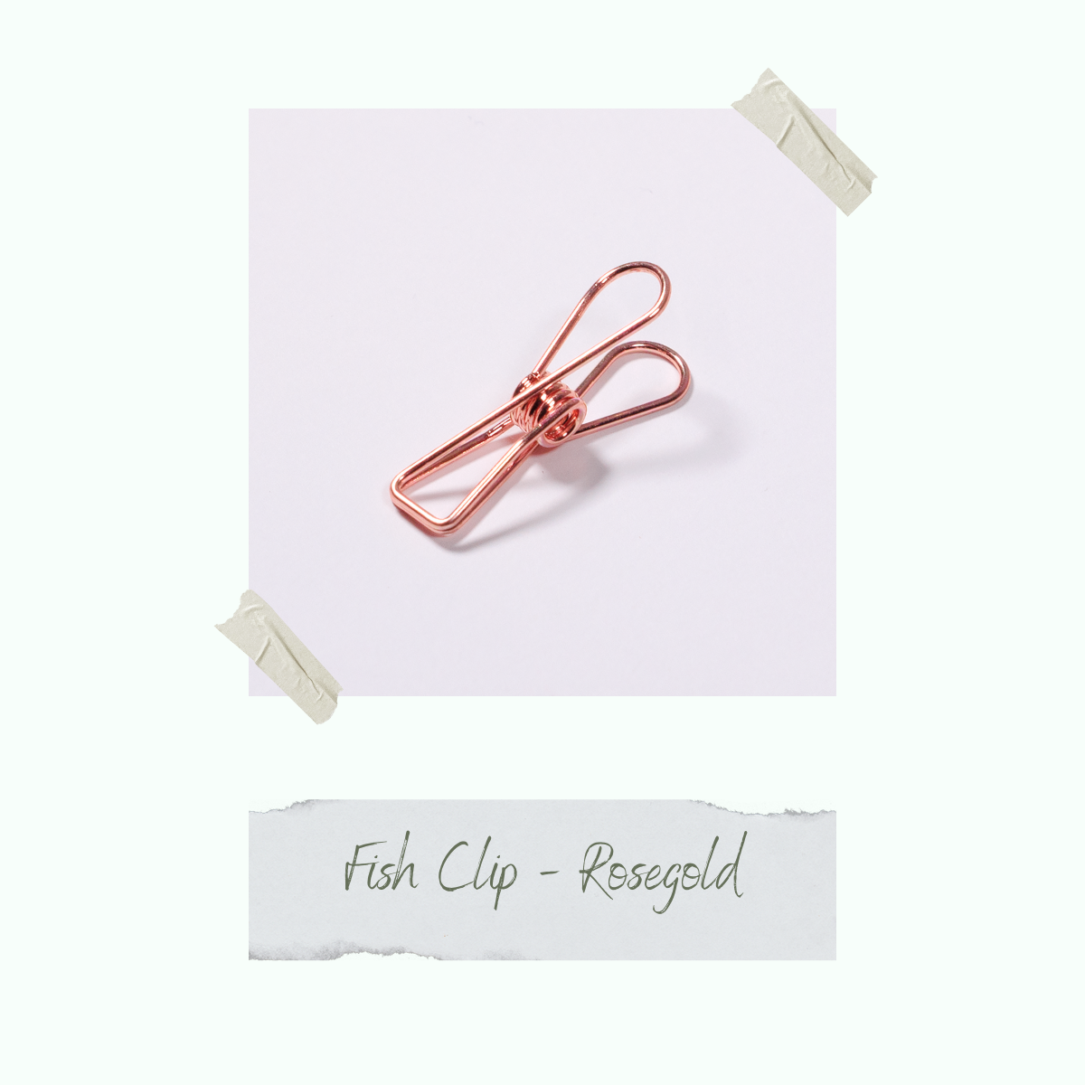 Fish Clip - Rosegold - 0,8 x 3,2 cm