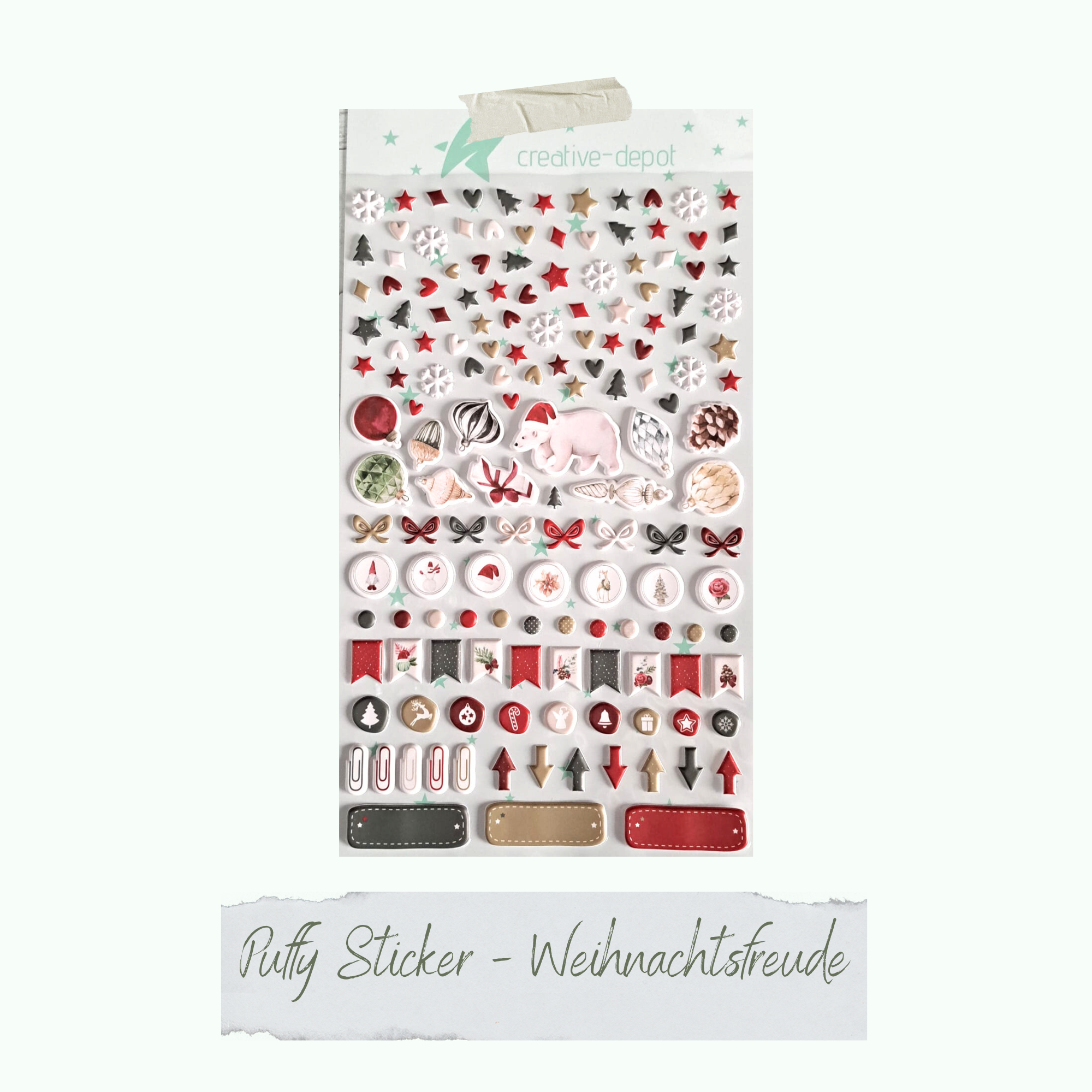 Puffy stickers - Weihnachtsfreude