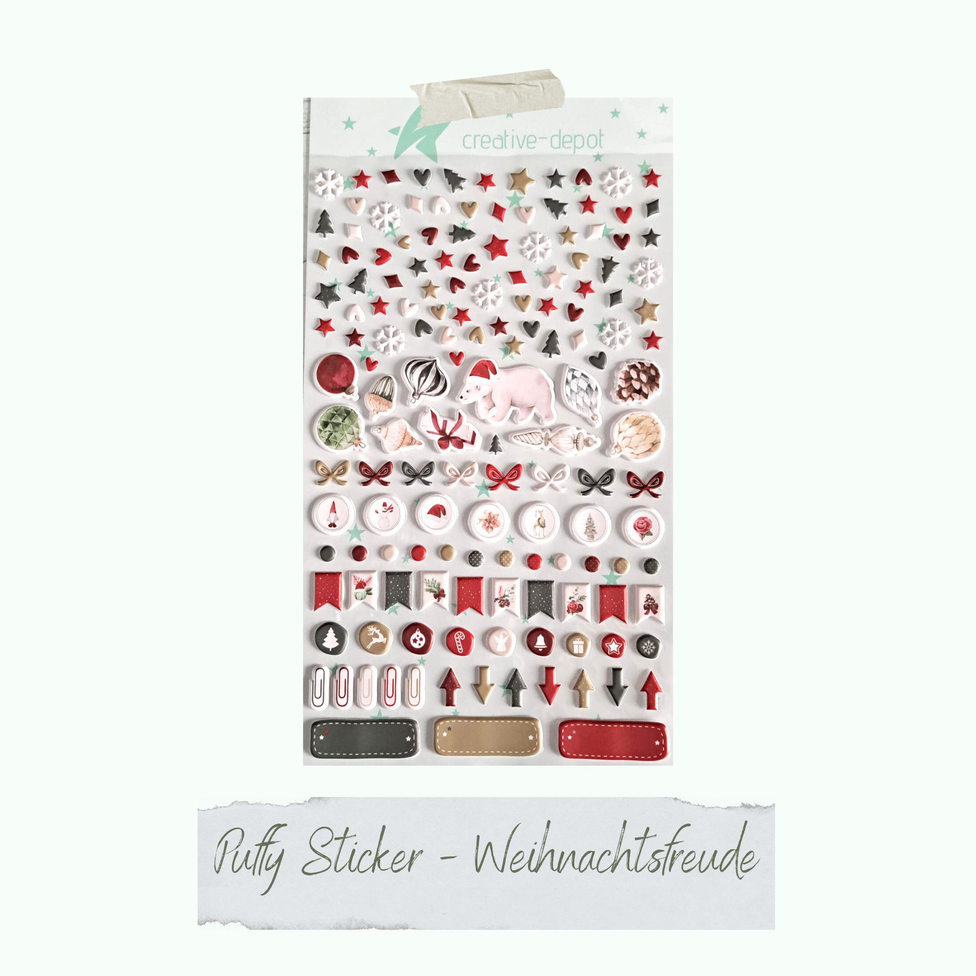 CD-PS-018 Pegatinas hinchables - Weihnachtsfreude