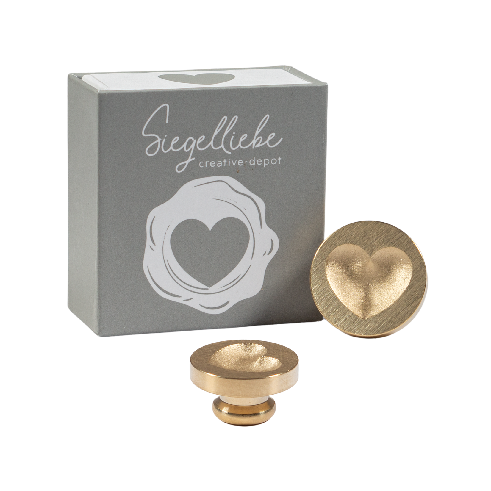 Siegelkopf - 3D Herz - groß - Siegelliebe