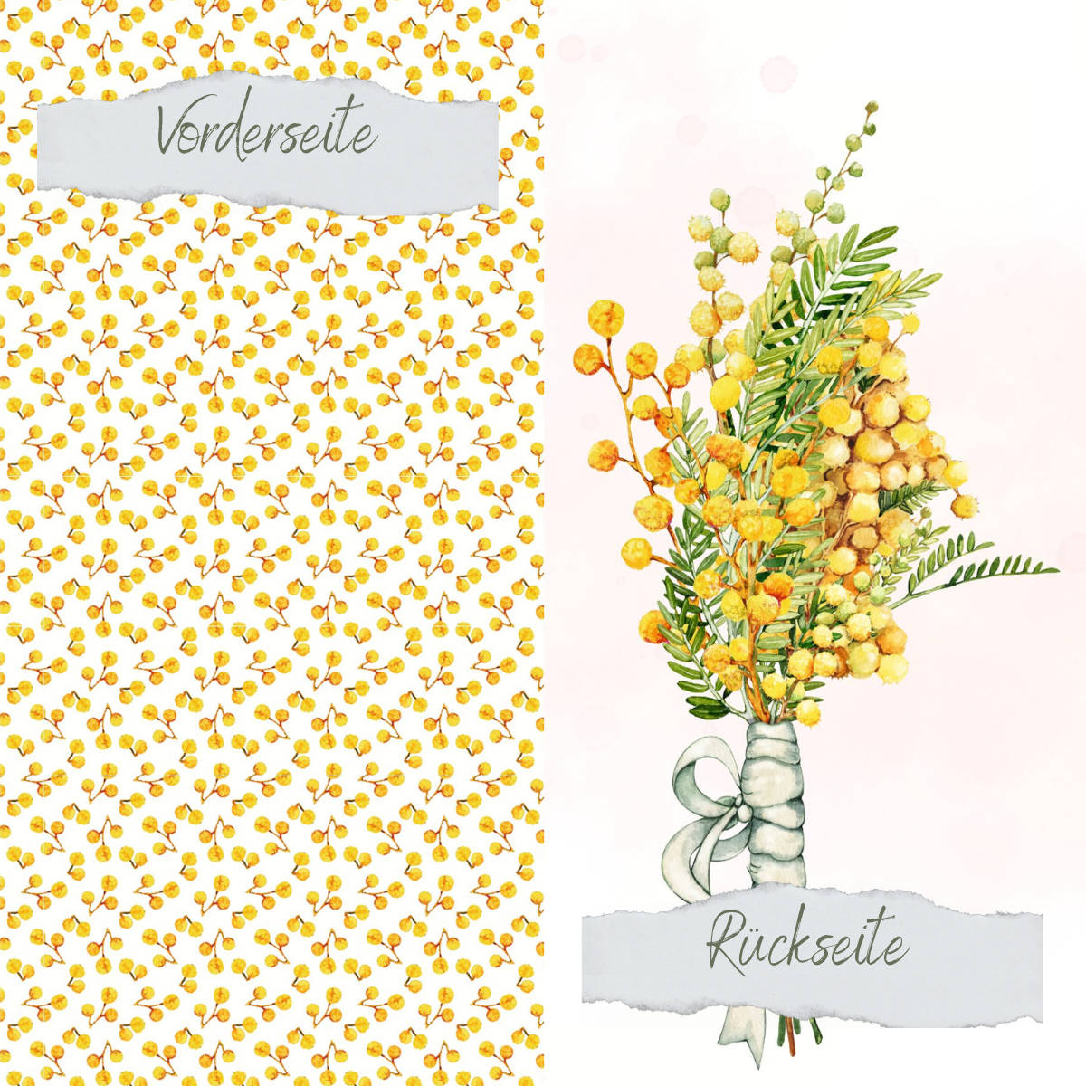 CD-DP-874 Papel de diseño - Mimose - Impreso por las dos caras