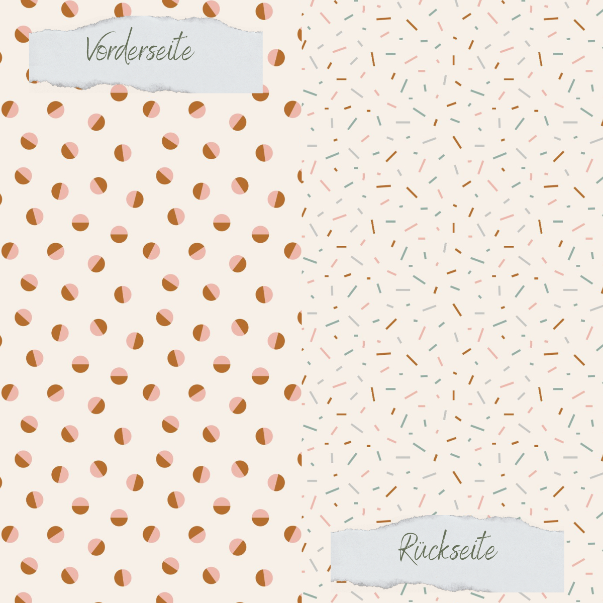 Papier décoratif - Konfetti & Streusel - Imprimé recto-verso