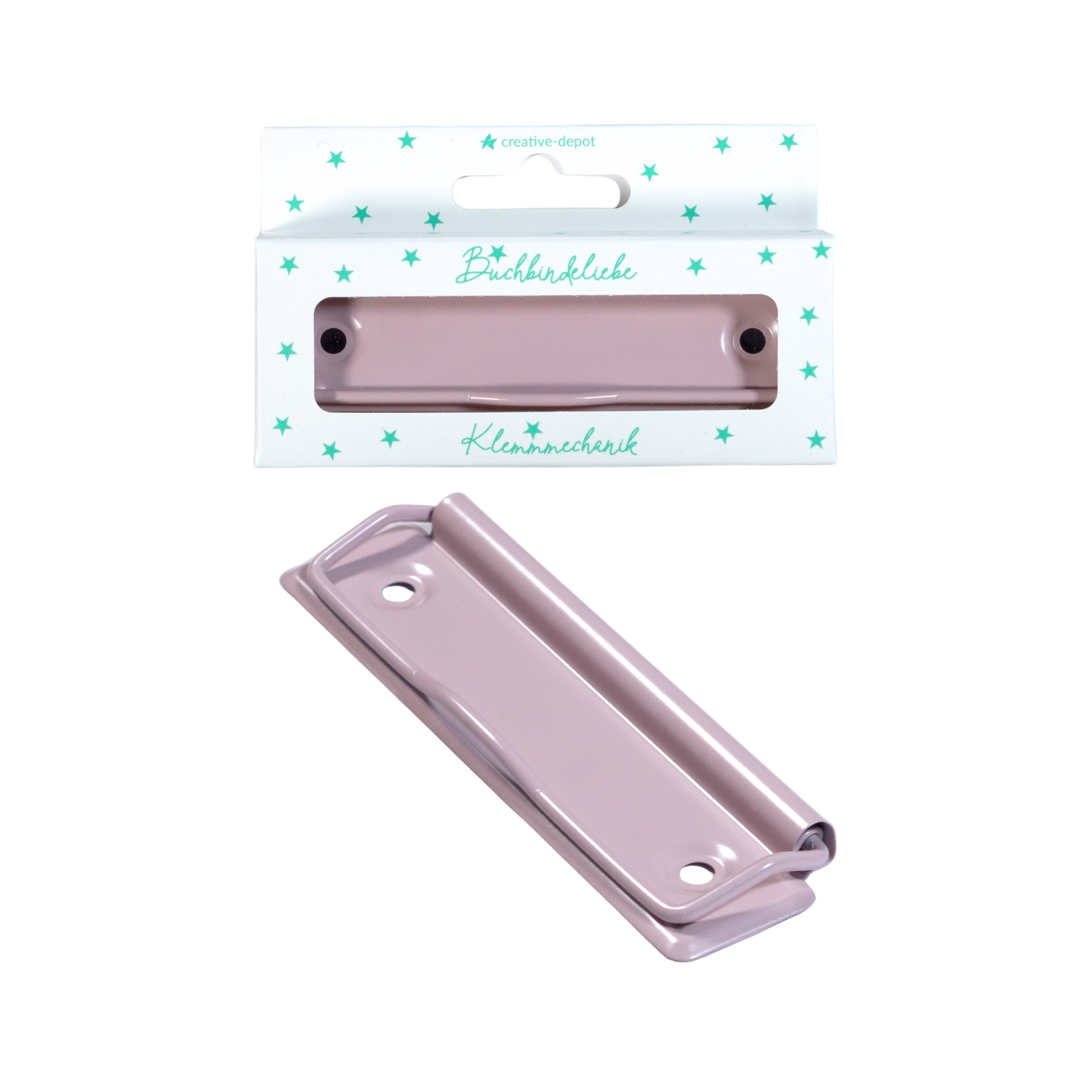 Klemmmechaniken - Pastell Flieder - Matt - Buchbindeliebe - 3 Stück inkl. Nieten