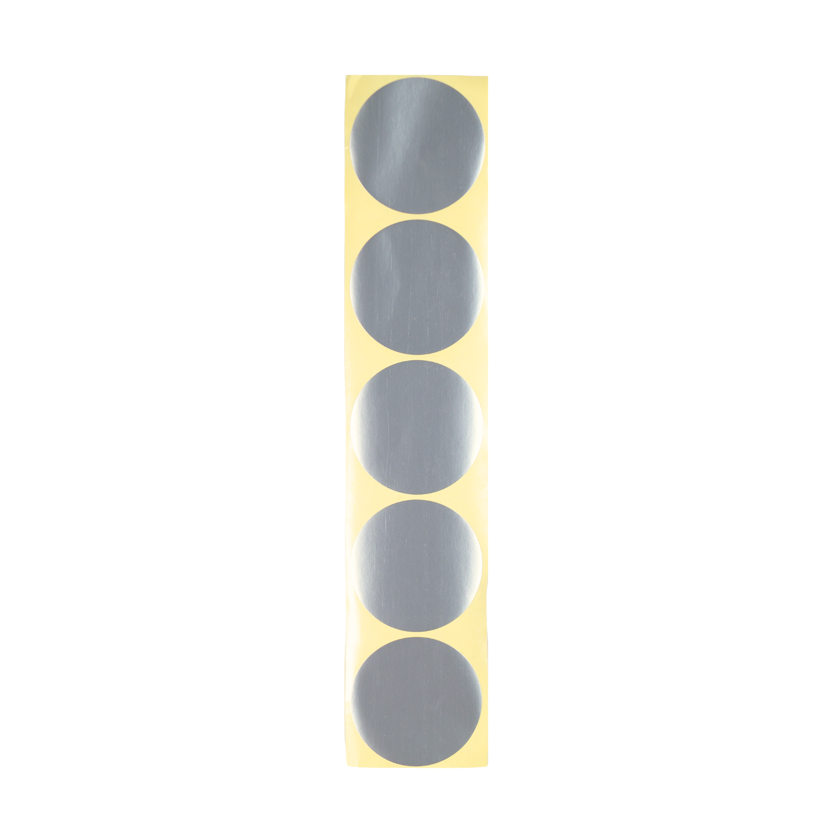 Runde Etiketten - silberfarbend - 5 cm
