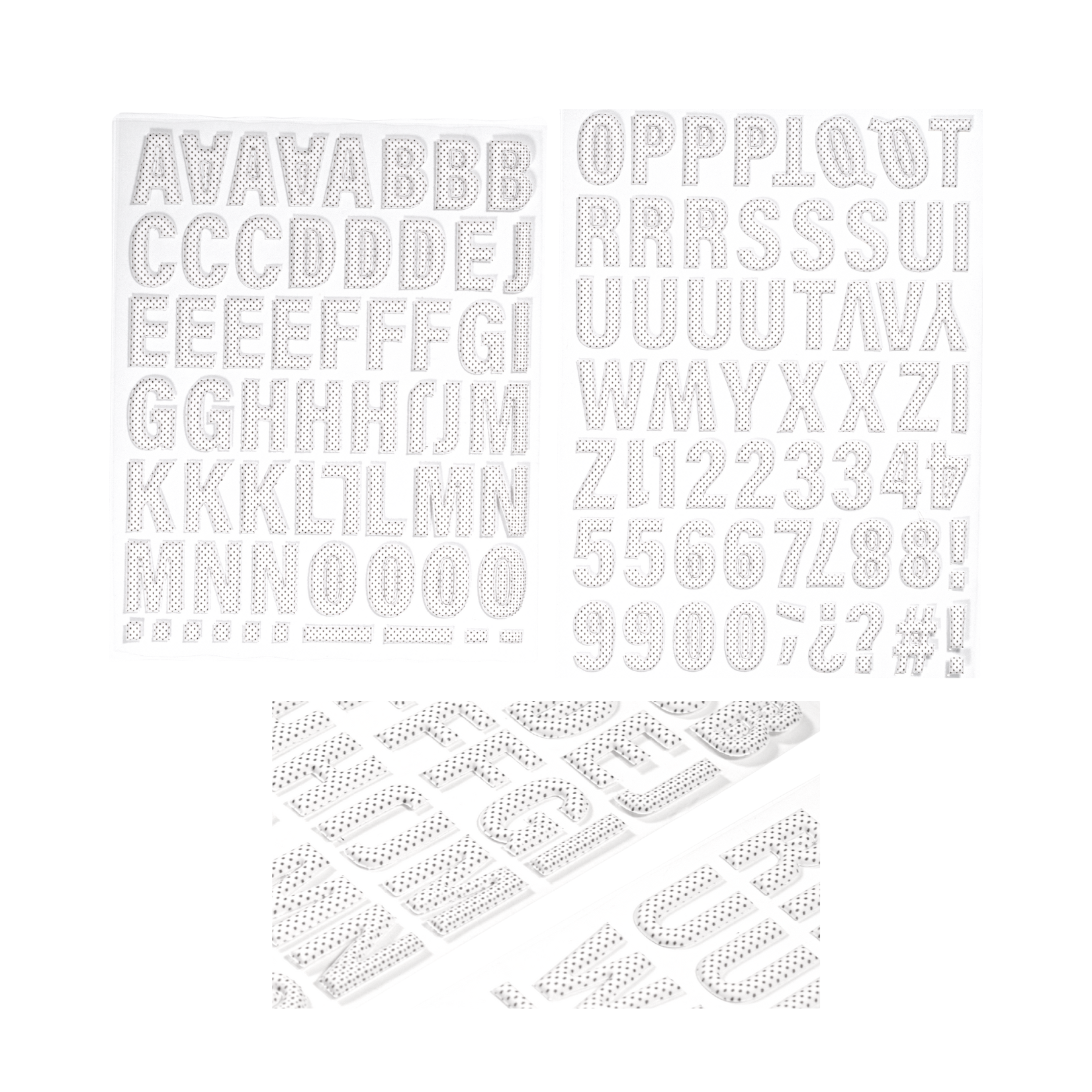 Puffy Sticker ABC - Schwarz - Pünktchen