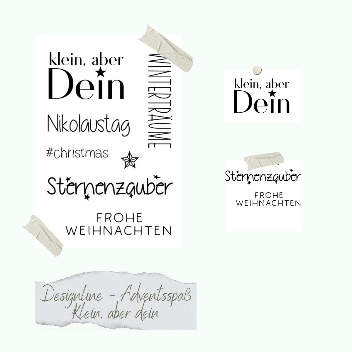 CD-Stt-1196-Designline-Adventspass-Klein-aber-dein Stempelset - Designline - Adventsspaß - Klein, aber dein