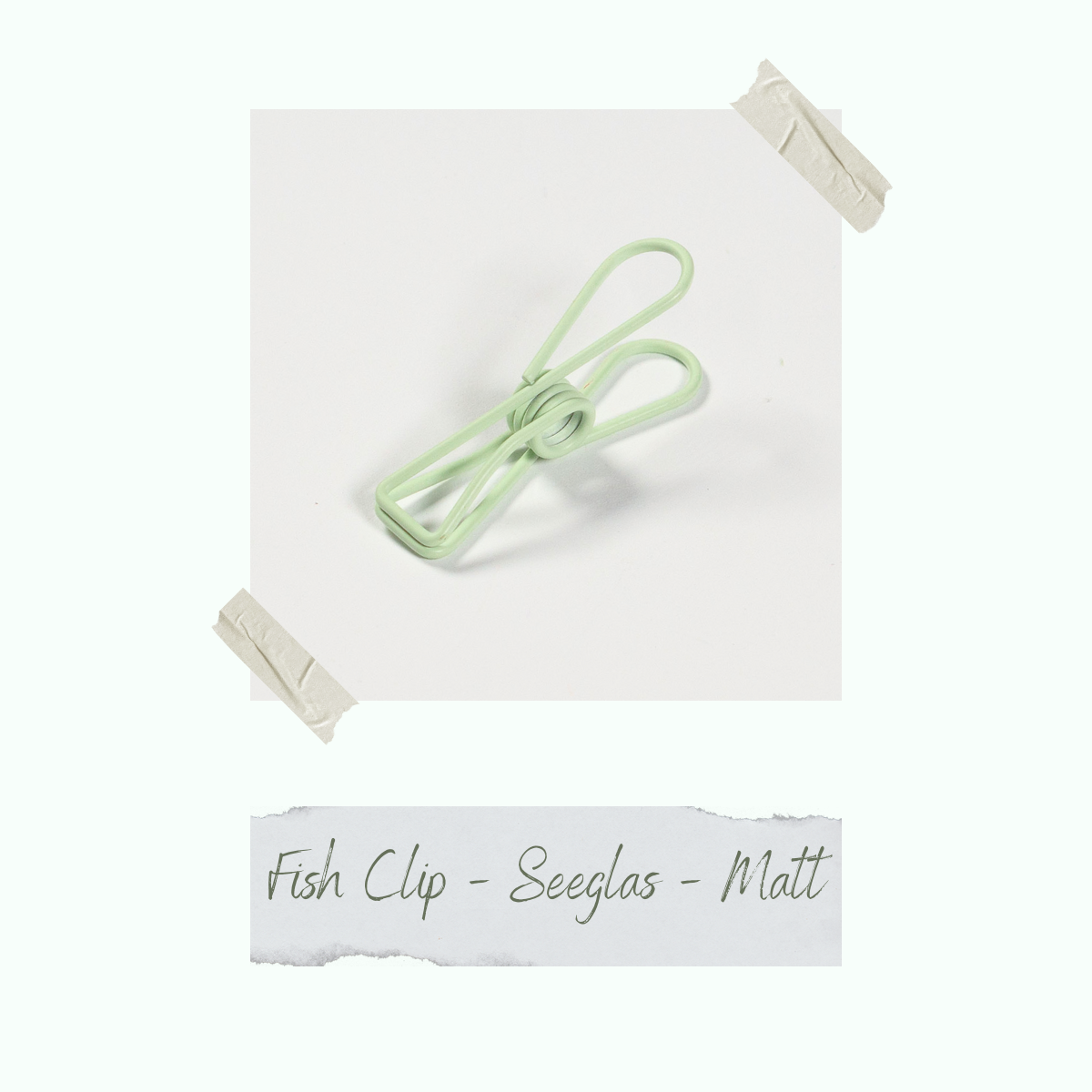 CD-ZB-085_Fish-Clip-Seeglas-Matt Fish Clip - Seeglas