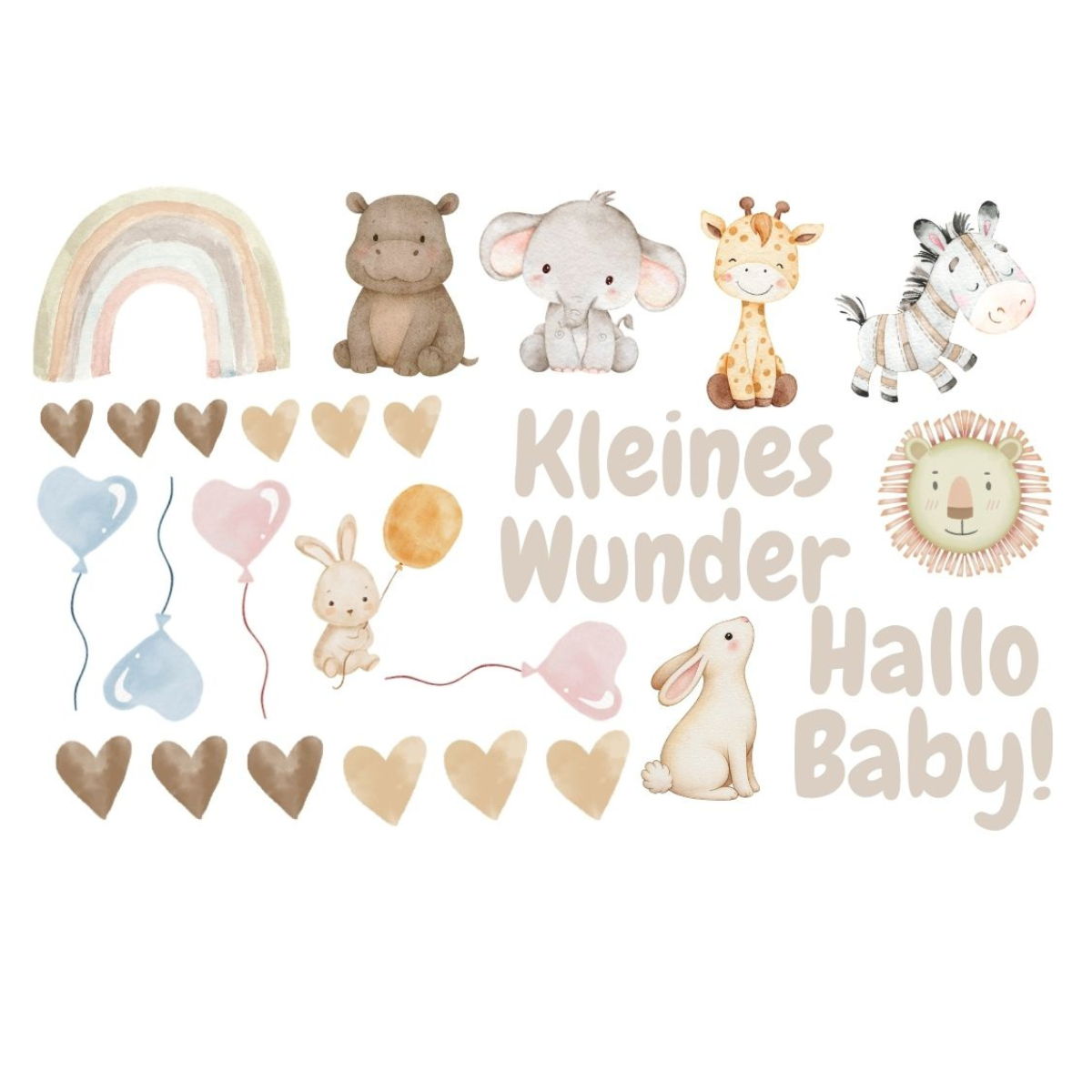 Glanz Sticker - Kleines Wunder - 18 x 30 cm