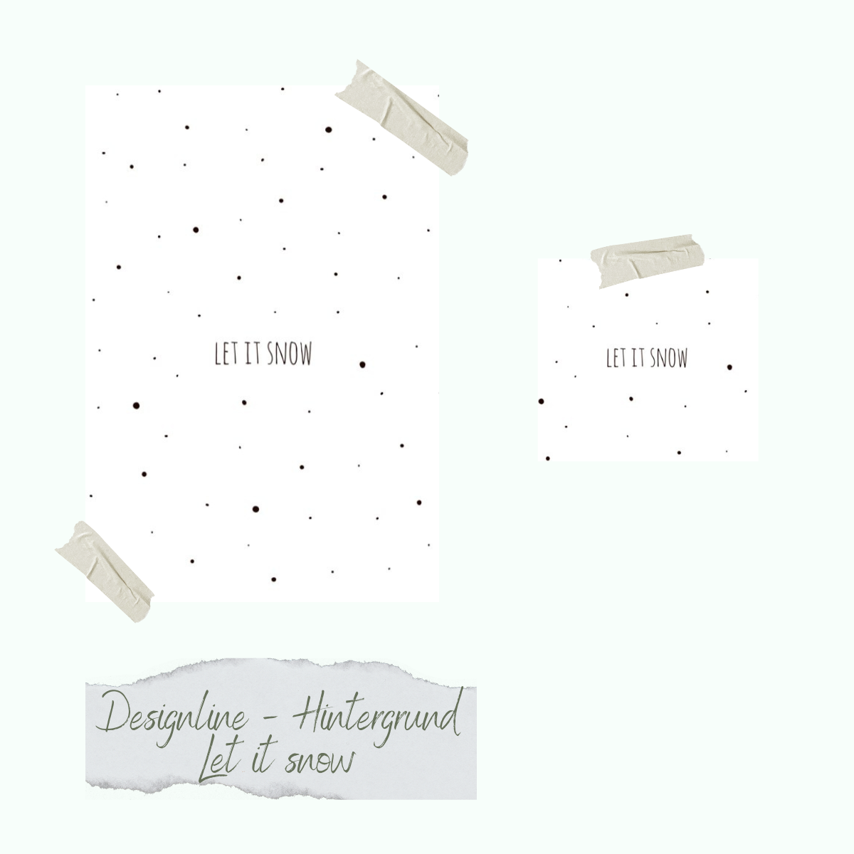 Sello - Designline - Hintergrund - Let it snow