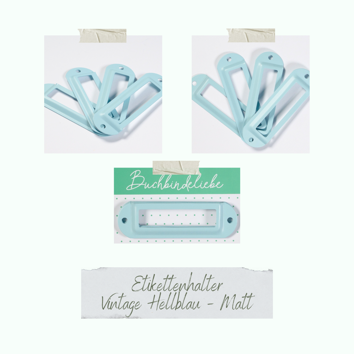 CD-BUM-077_Etikettenhalter-Vintage-Hellblau-Matt Etikettenhalter - Vintage Hellblau - Matt - Buchbindeliebe