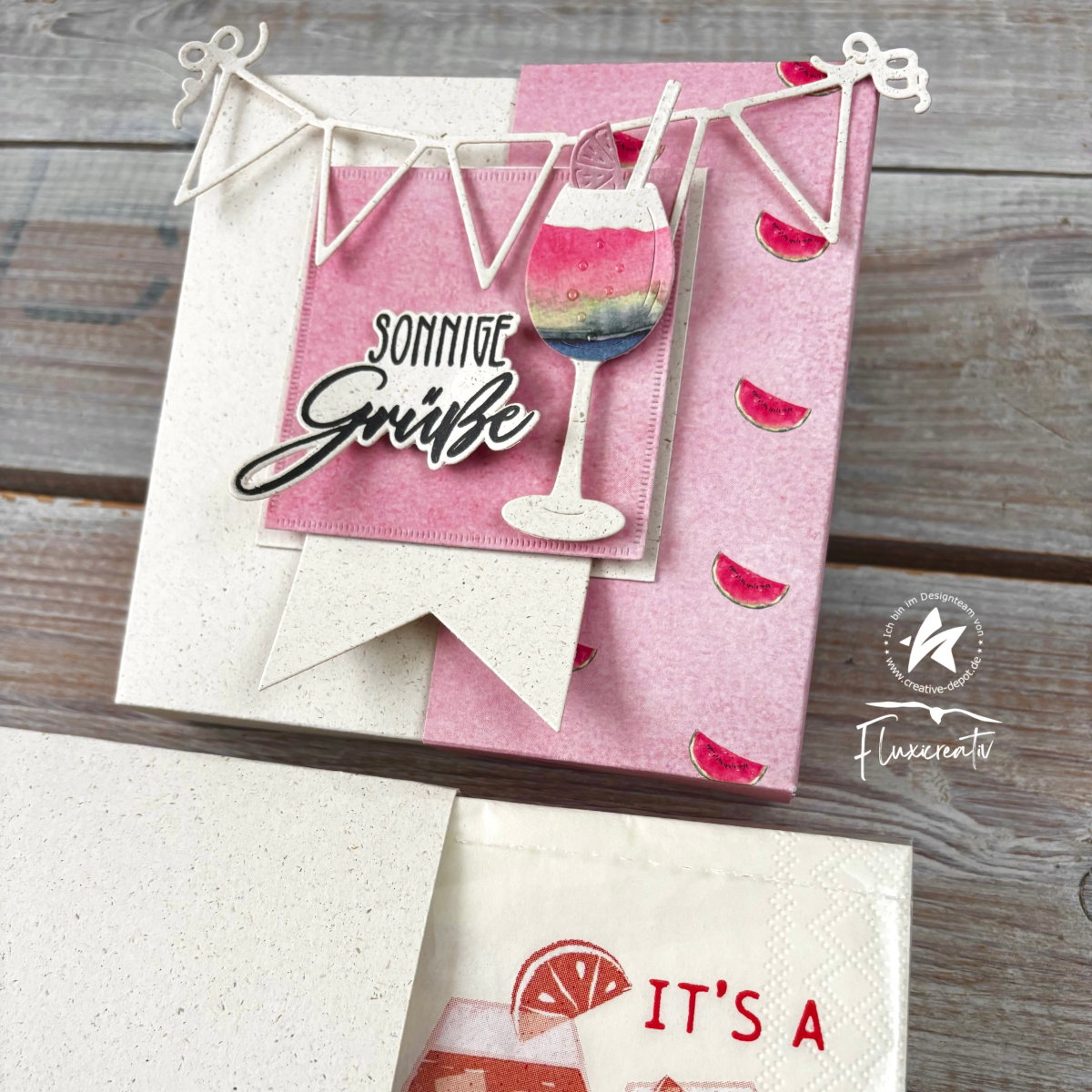 Papel decorativo - Wassermelonen II - Impreso por ambas caras