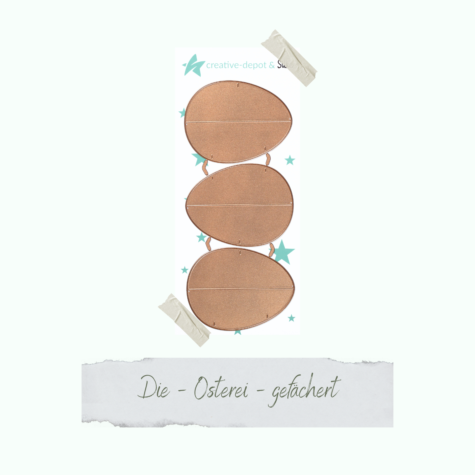 Die - Osterei - gefächert Die - Osterei - gefächert