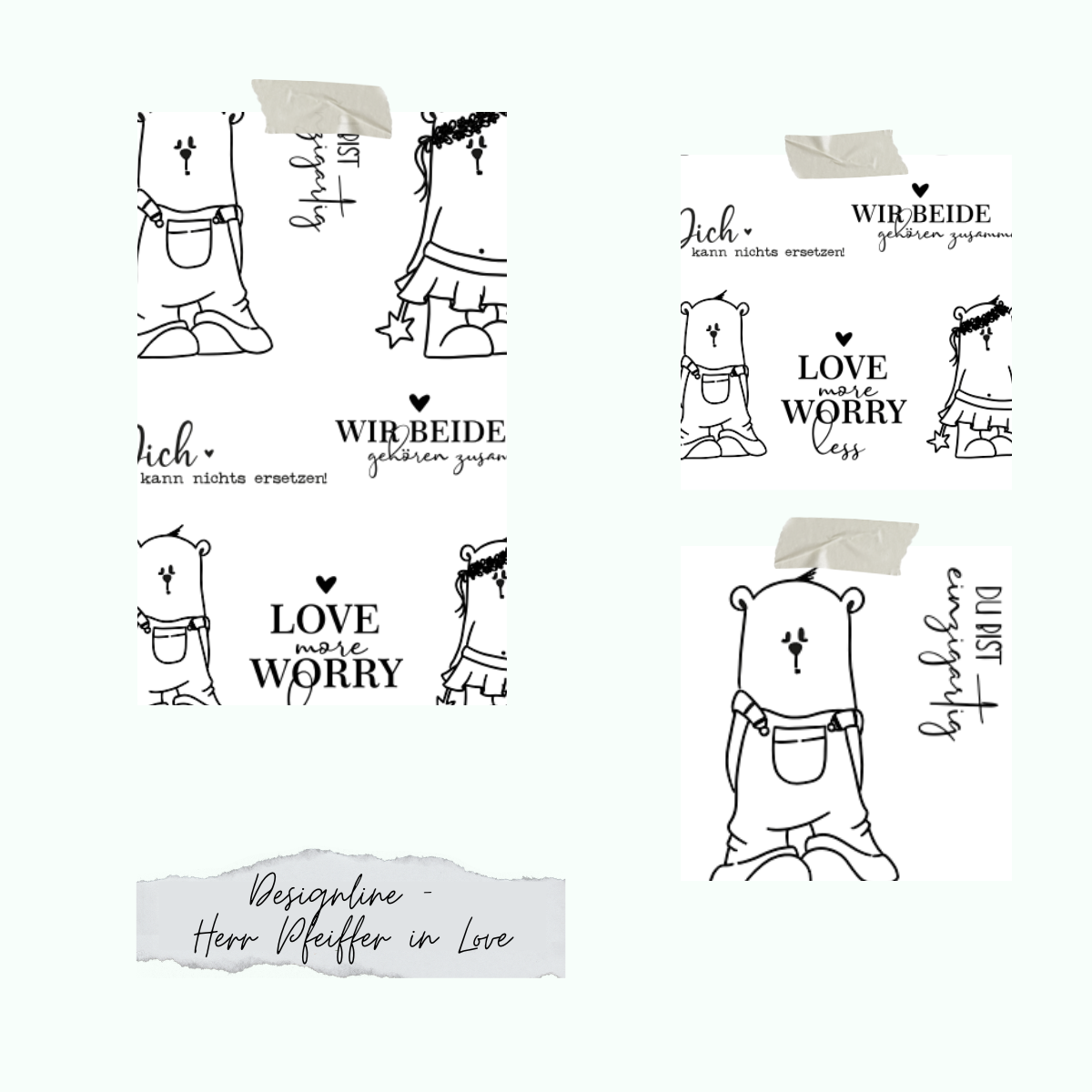 Designline-Herr-Pfeiffer-in-Love Set de sellos - Designline - Herr Pfeiffer in Love